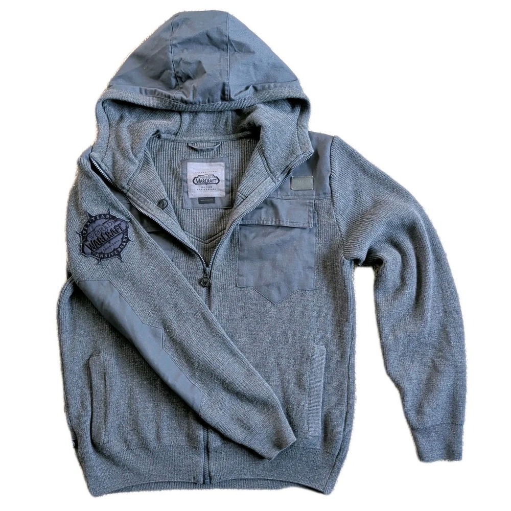 WORLD OF WARCRAFT Blizzard Employee Hood Jacket 2014 10-Year Anniversary M/L WOW